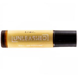 UNLEASHED Lime natural perfume bottle with key lime, fresh grass, seaspray and sea buckthorn