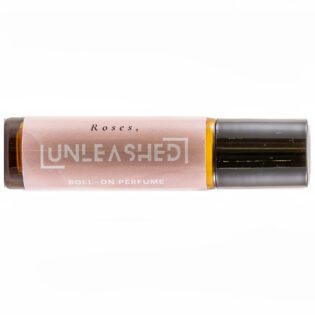 UNLEASHED Roses natural perfume bottle with Bulgarian rose, gardenia, sandalwood and white musk