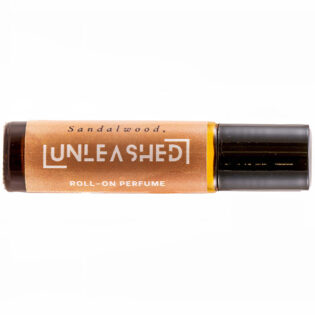 UNLEASHED Sandalwood natural perfume bottle with Indian sandalwood, vanilla and cappuccino notes